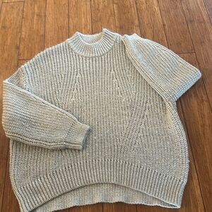 Splendid Cozy Cream and Silver sweater. Size M